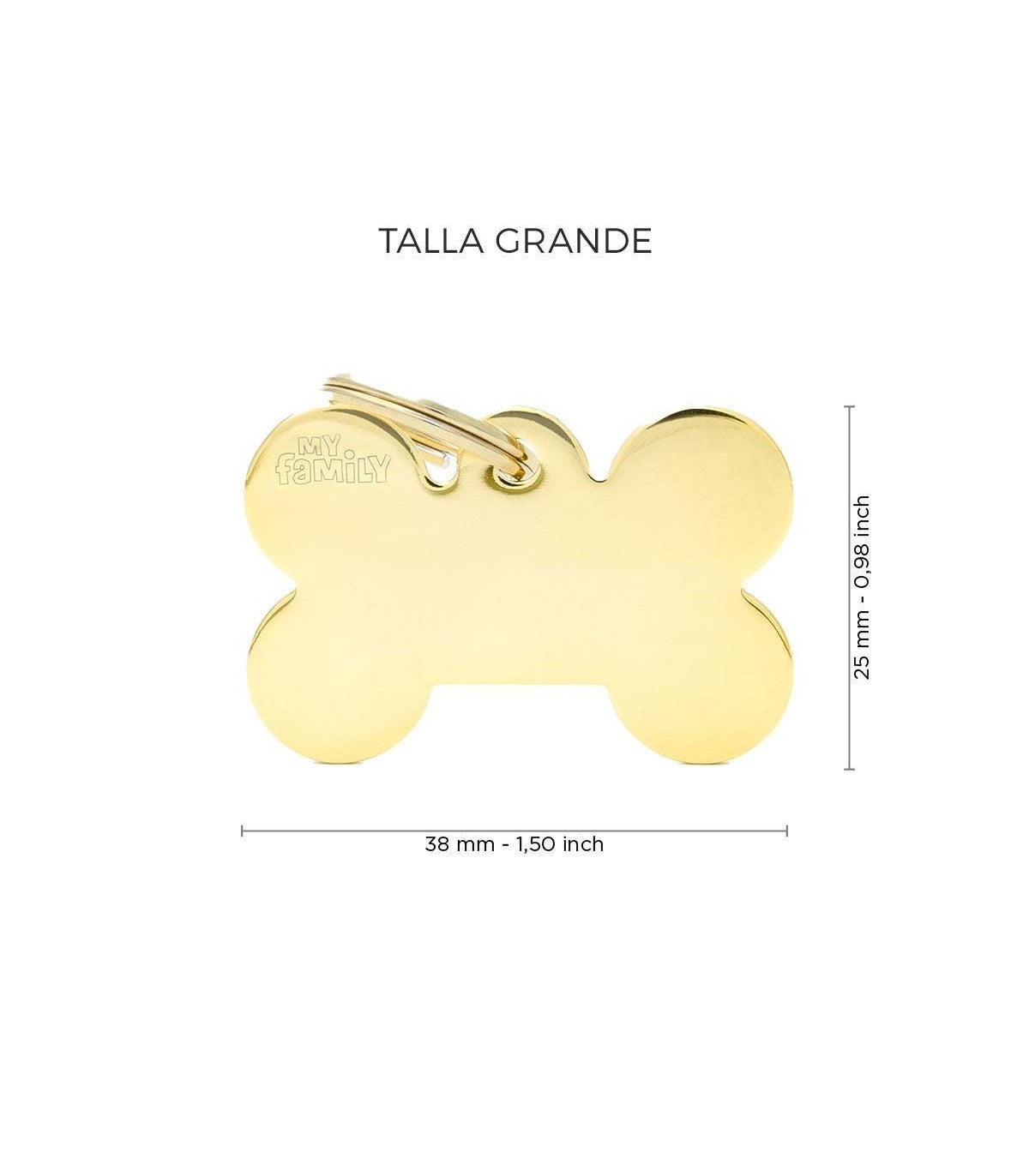 Chapa basic hueso dorado – Grande