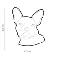 Load image into Gallery viewer, Chapa bulldog francés – Tamaño
