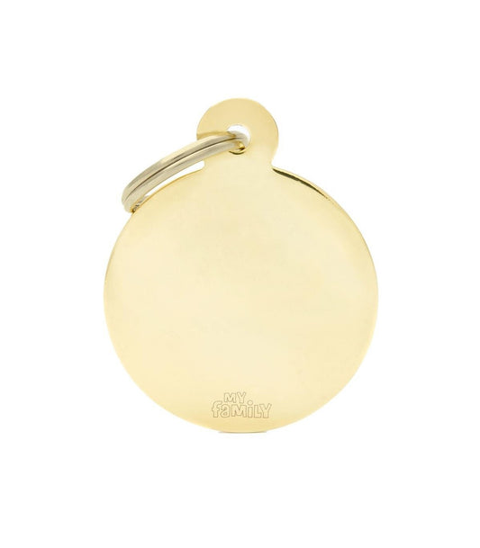 Chapa basic circular dorado 1