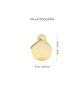Load image into Gallery viewer, Chapa basic circular dorado – Pequeña
