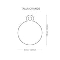 Load image into Gallery viewer, Chapa basic circular negro – Grande
