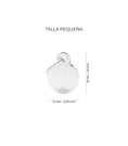 Load image into Gallery viewer, Chapa basic circular plateado – Pequeño
