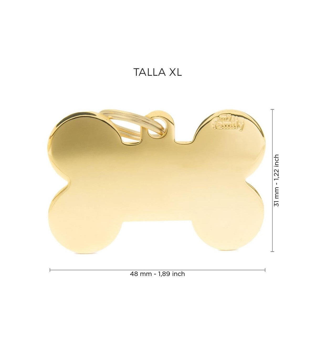 Chapa basic hueso dorado &#8211; XL