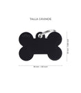 Load image into Gallery viewer, Chapa basic hueso negro – Grande
