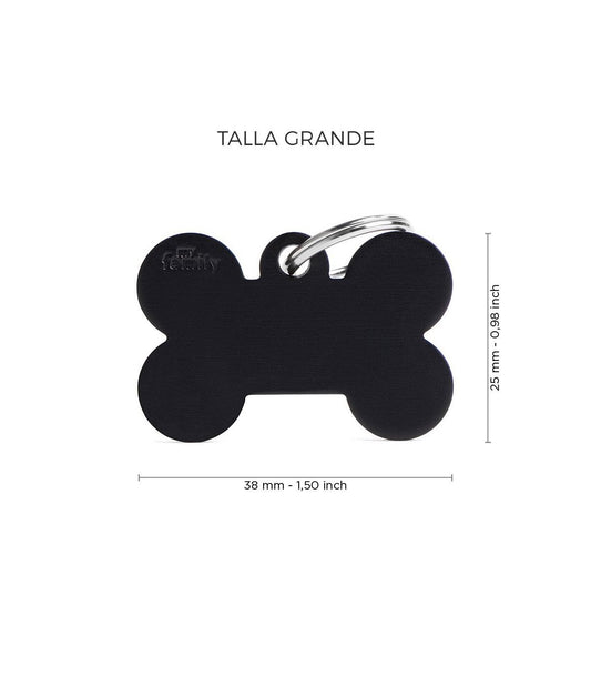 Chapa basic hueso negro &#8211; Grande