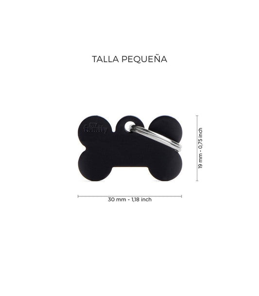 Chapa basic hueso negro &#8211; Pequeña