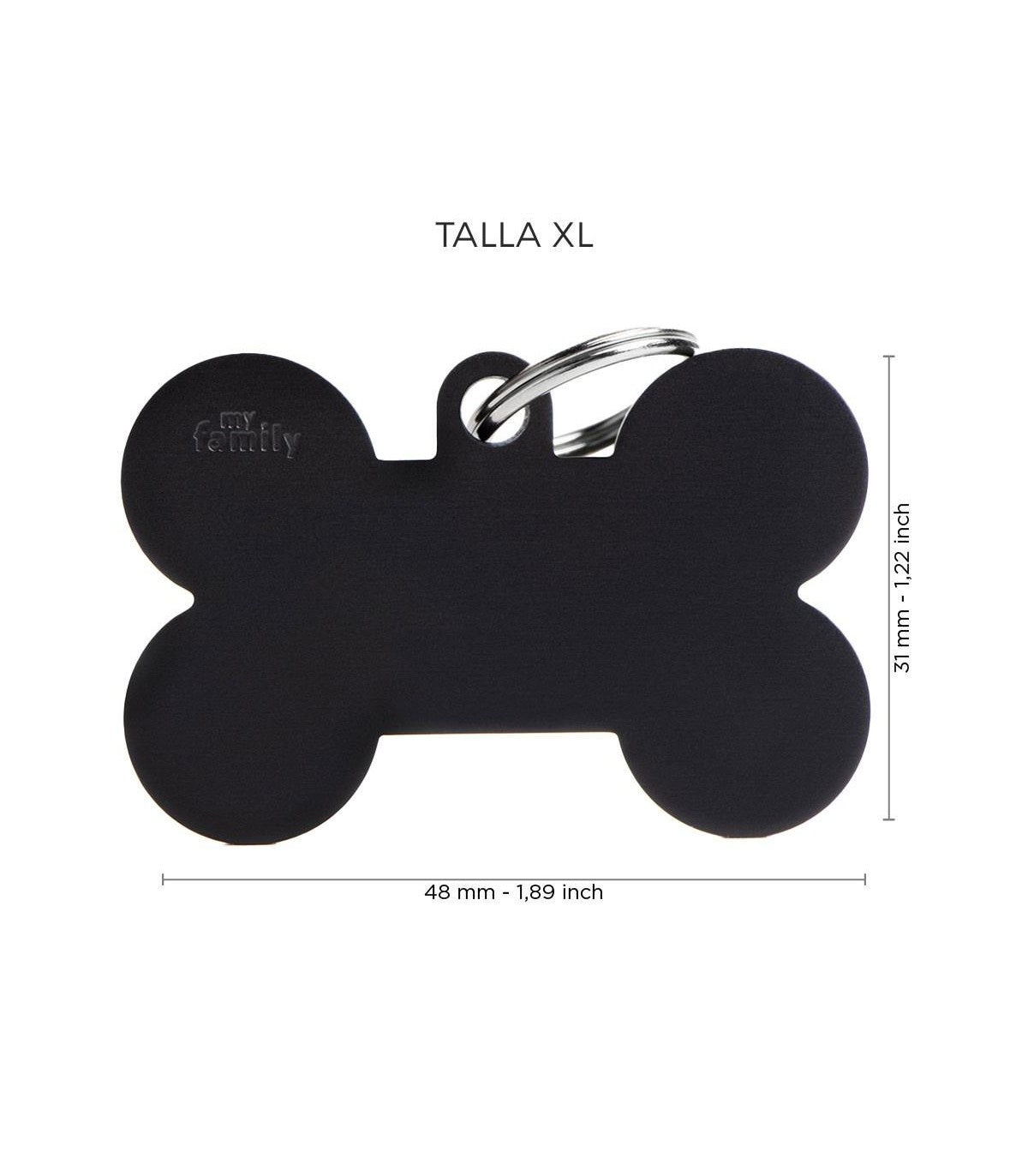 Chapa basic hueso negro &#8211; XL