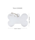 Load image into Gallery viewer, Chapa basic hueso plateado – Grande
