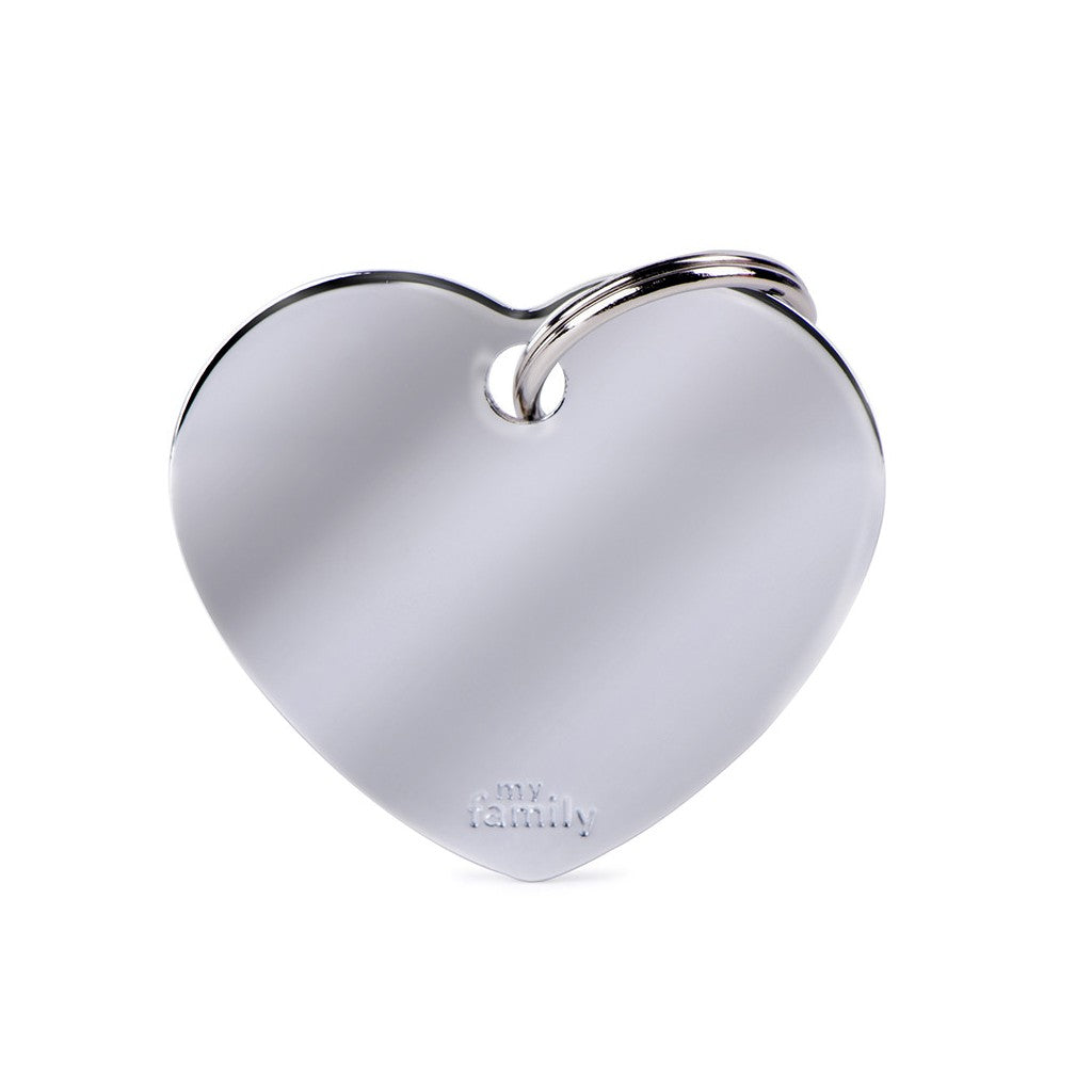 Chapa corazón plateado 1