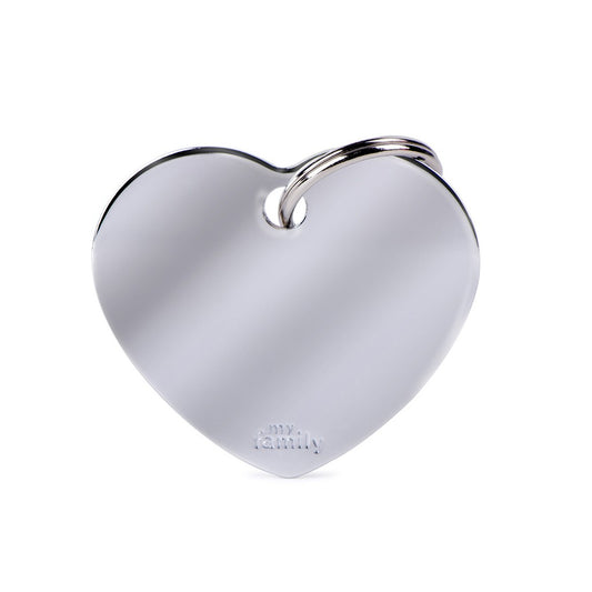 Chapa corazón plateado 1