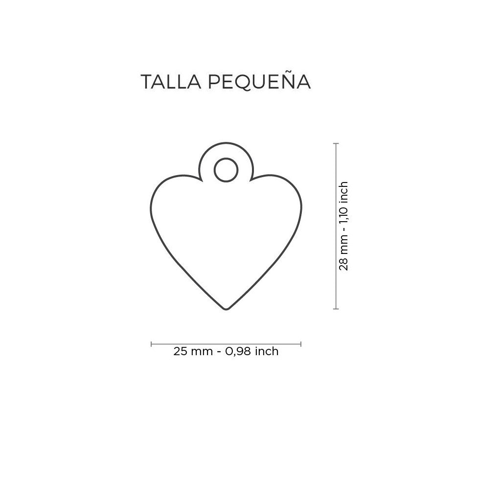 Chapa corazón rojo &#8211; Pequeña