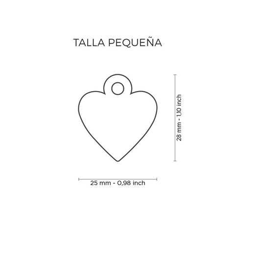 Chapa corazón rojo &#8211; Pequeña