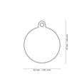 Load image into Gallery viewer, Chapa huella circular rojo – Grande
