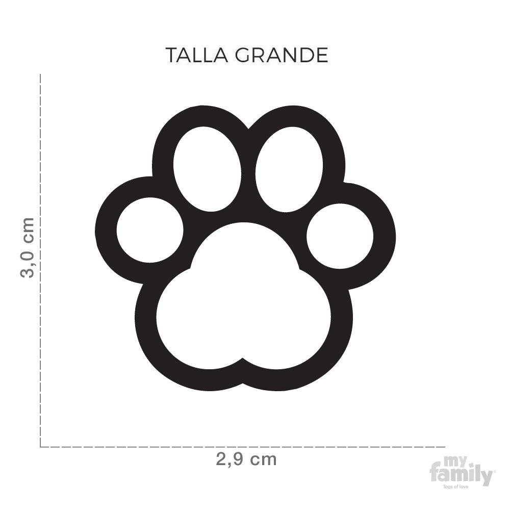 Chapa huella roja &#8211; Grande