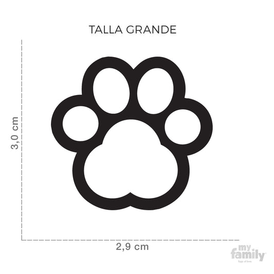 Chapa huella roja &#8211; Grande