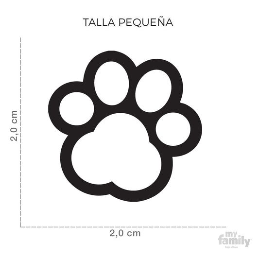 Chapa huella roja &#8211; Pequeña