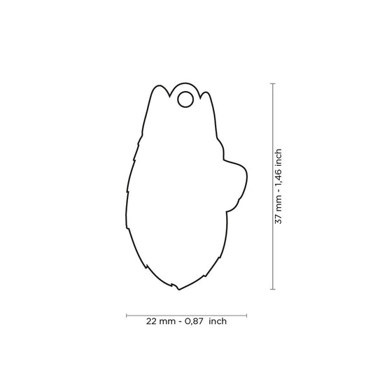 Chapa husky &#8211; tamaño