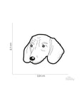 Load image into Gallery viewer, Chapa teckel marrón – Tamaño
