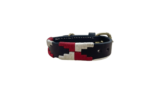 Collar Argentina quadrado rojo 2