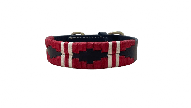 Collar Argentina rayas rojo 1