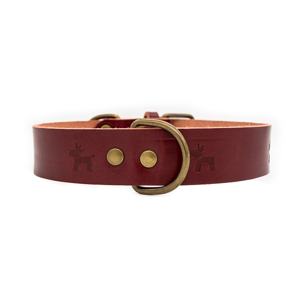 Cuero Premium Collar Cereza 1