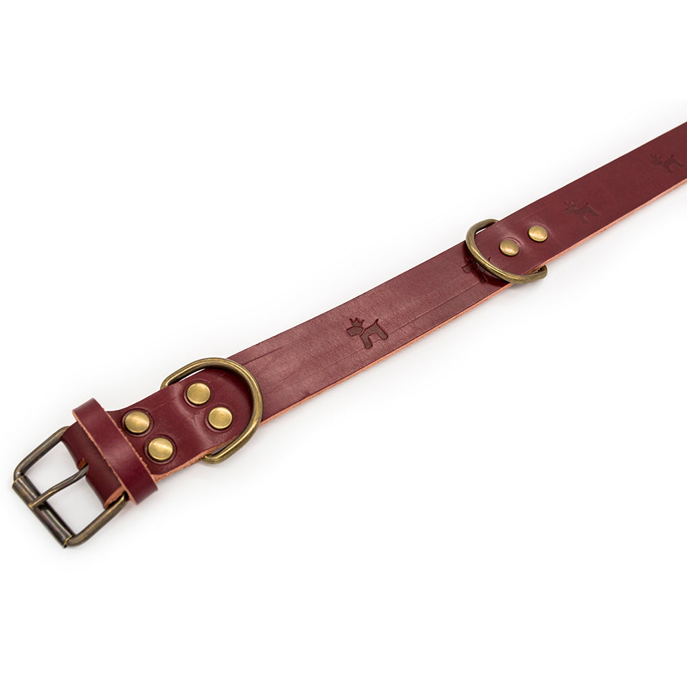 Cuero Premium Collar Cereza 2