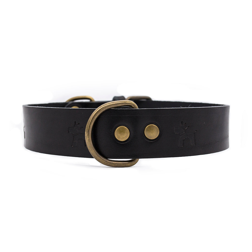 Cuero Premium Collar Negro 1
