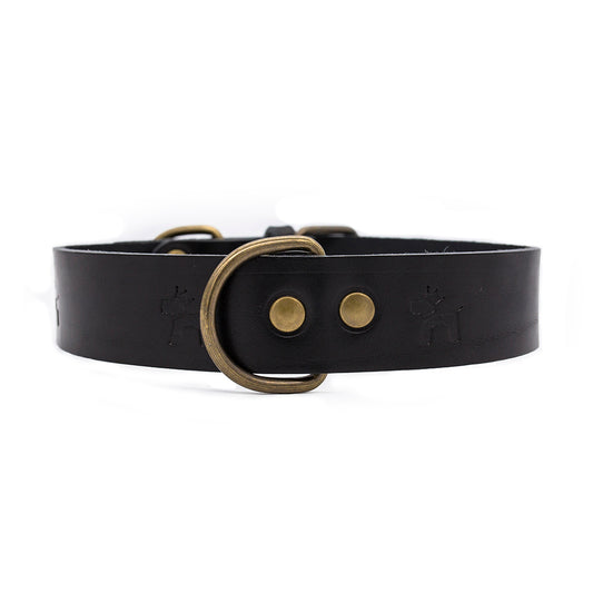 Cuero Premium Collar Negro 1